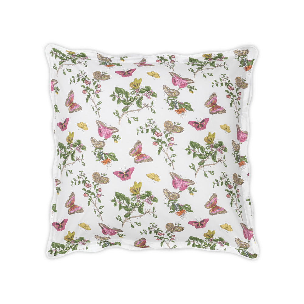 Baudin Butterfly Sham Pink Euro 