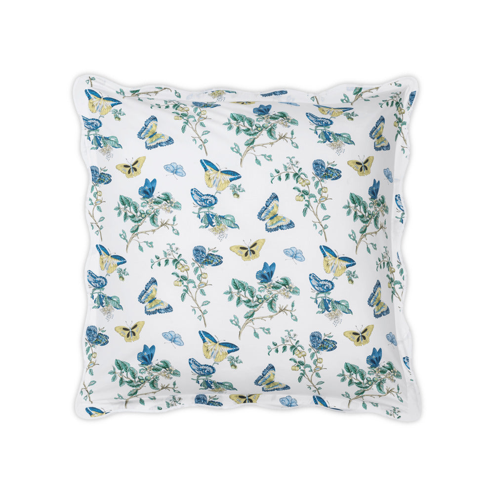 Baudin Butterfly Sham Prussian Blue Euro 