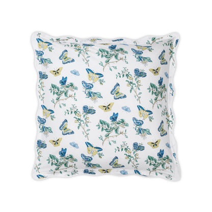 Baudin Butterfly Sham Prussian Blue Euro 