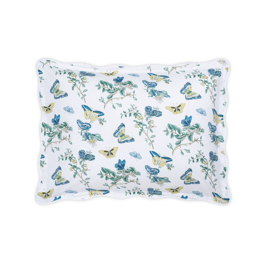 Baudin Butterfly Sham Prussian Blue 