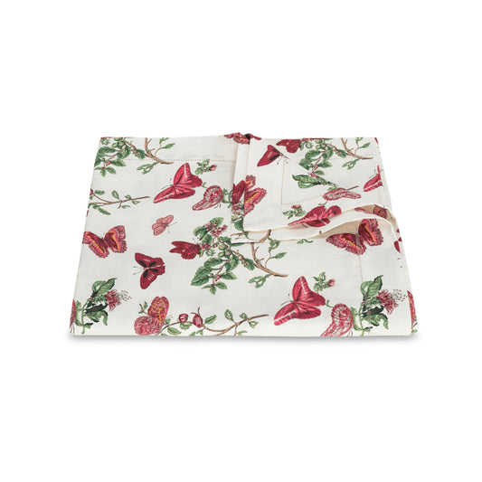 Baudin Butterfly Tablecloth Ruby 