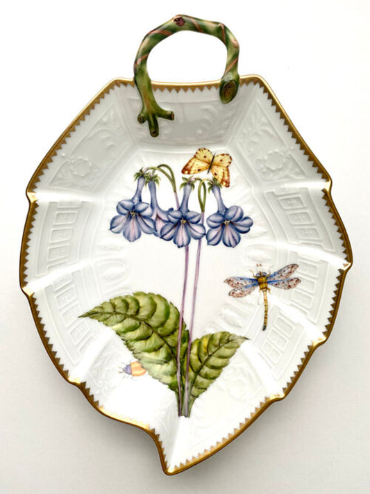 BBL1 - Blue Bells Leaf Shaped Dish by Anna Weatherley