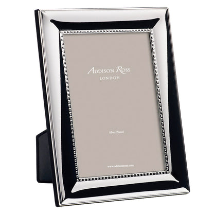Beaded Silver Plated Photo Frame 3cm by Addison Ross