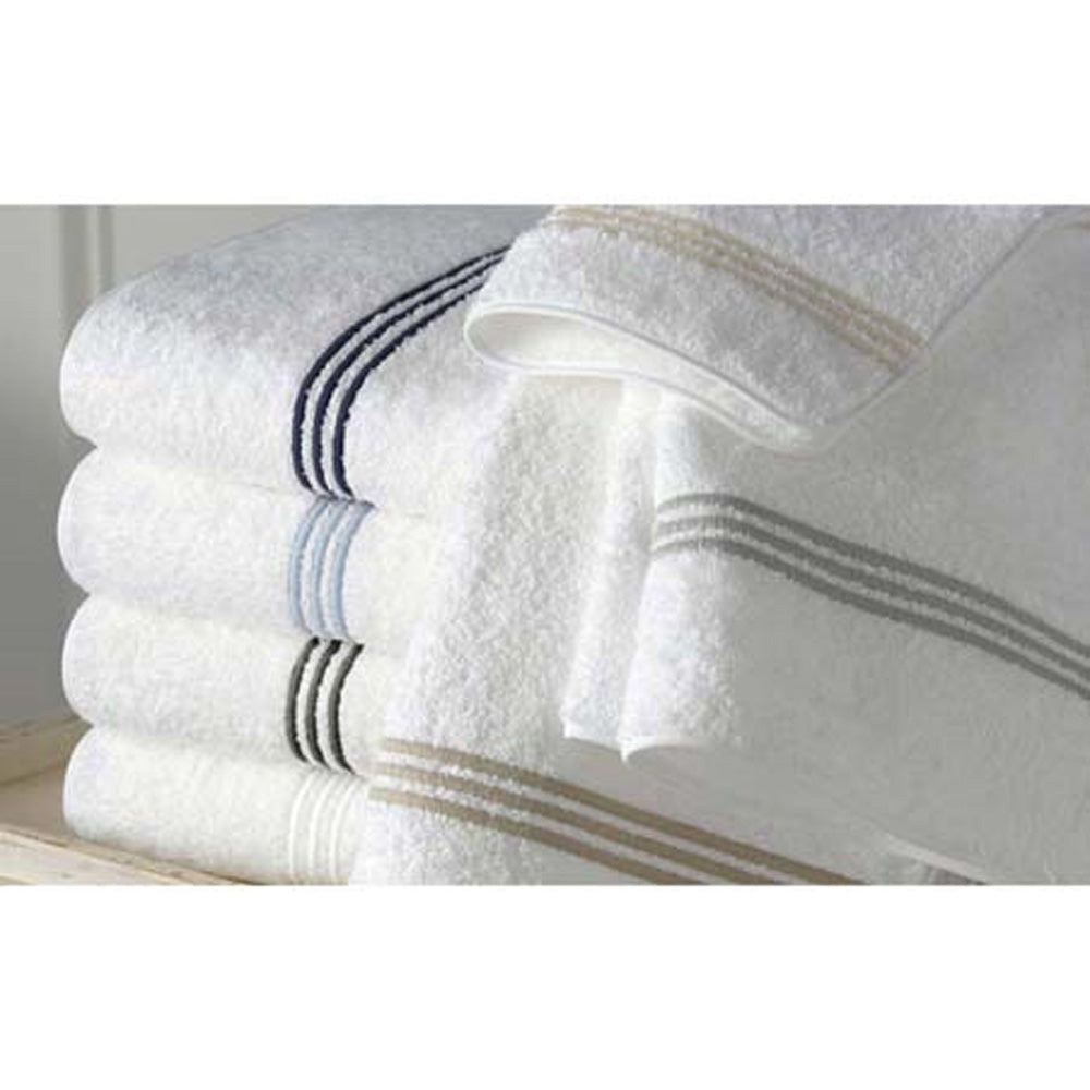 Bel Tempo Guest Towel Navy with Monogram by Matouk