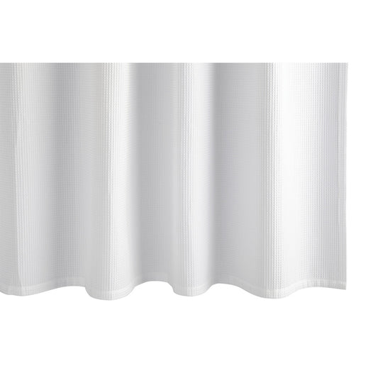 Belgian Waffle 72" W x 72" L Shower Curtain White 