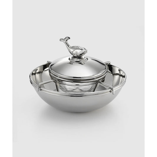 Beluga Caviar Server with Glass Insert by Mary Jurek Design 