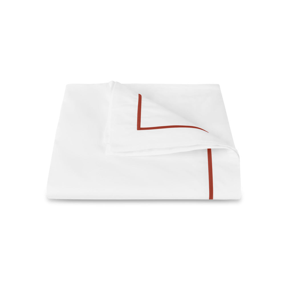 Bergamo Duvet Cover Deep Coral 
