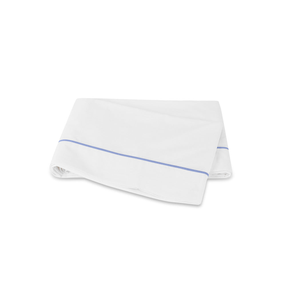 Bergamo Flat Sheet Azure 