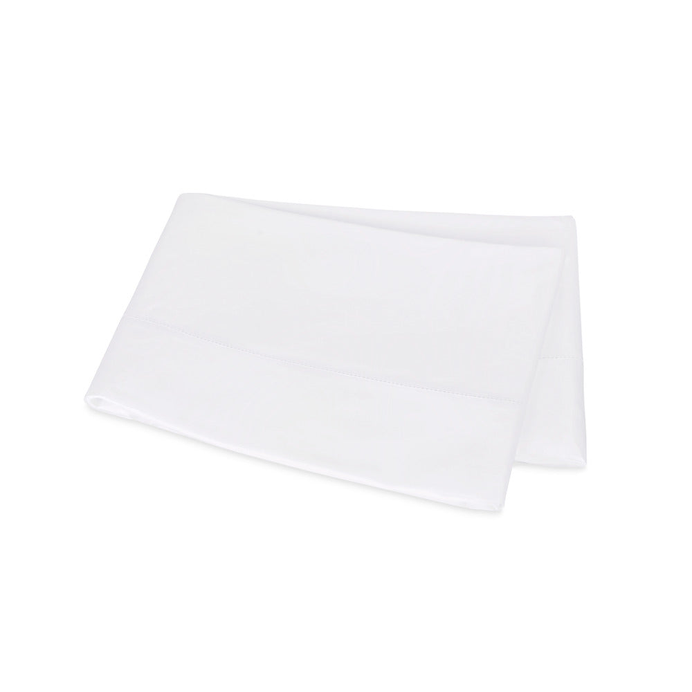 Bergamo Hemstitch Flat Sheet White 