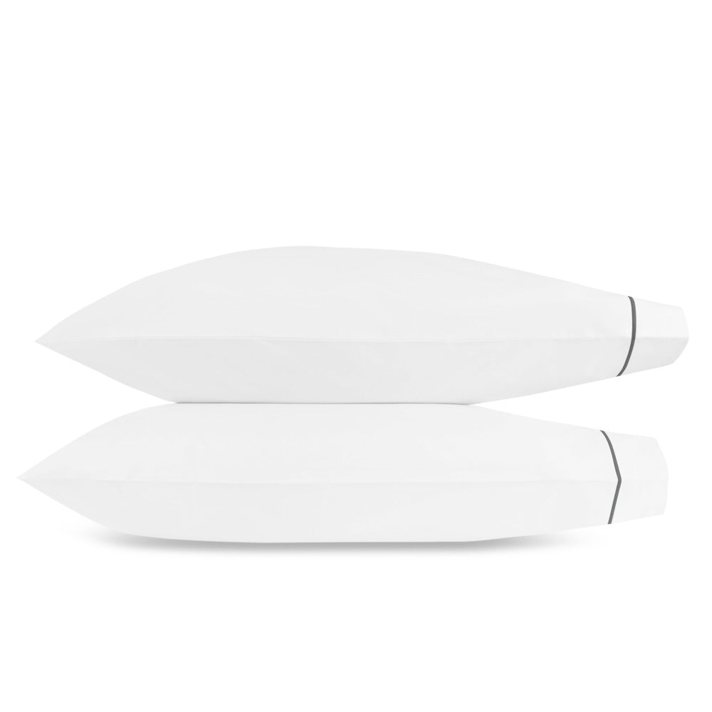 Bergamo Pillowcase Pair Charcoal 