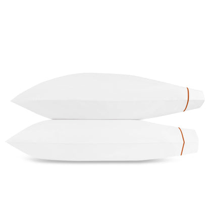 Bergamo Pillowcase Pair Persimmon 