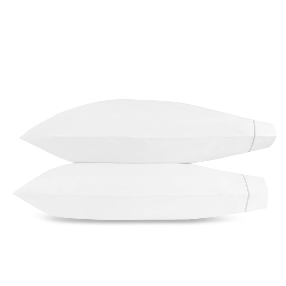 Bergamo Pillowcase Pair Silver 