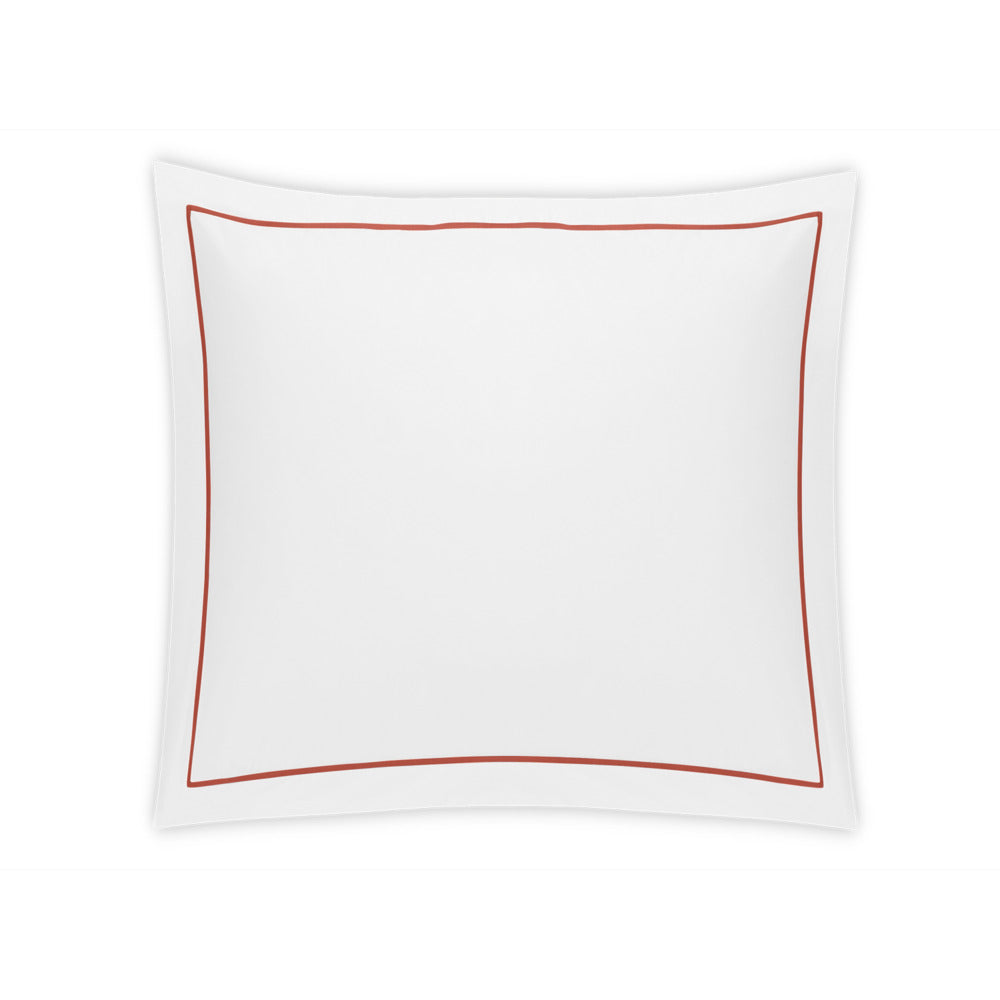 Bergamo Sham Deep Coral Euro 