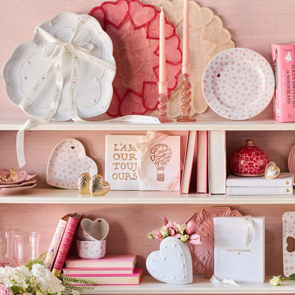 Berry & Thread 15" Heart Platter - Whitewash by Juliska 4