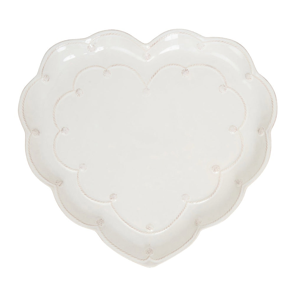 Berry & Thread 15" Heart Platter - Whitewash by Juliska 