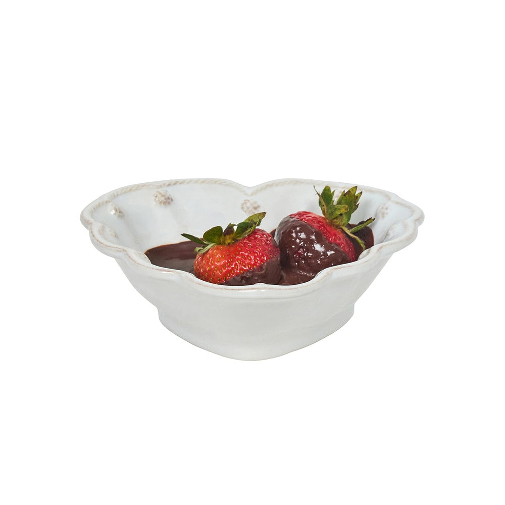 Berry & Thread 6.5" Heart Bowl - Whitewash by Juliska 1