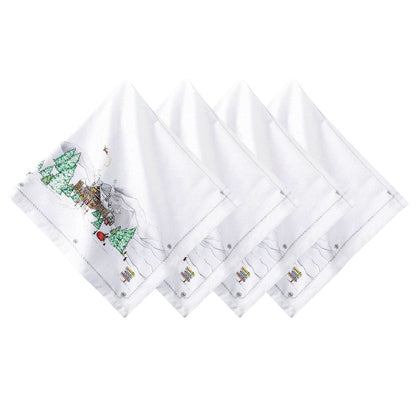 Berry & Thread North Pole Napkin Set/4 - Multi by Juliska 