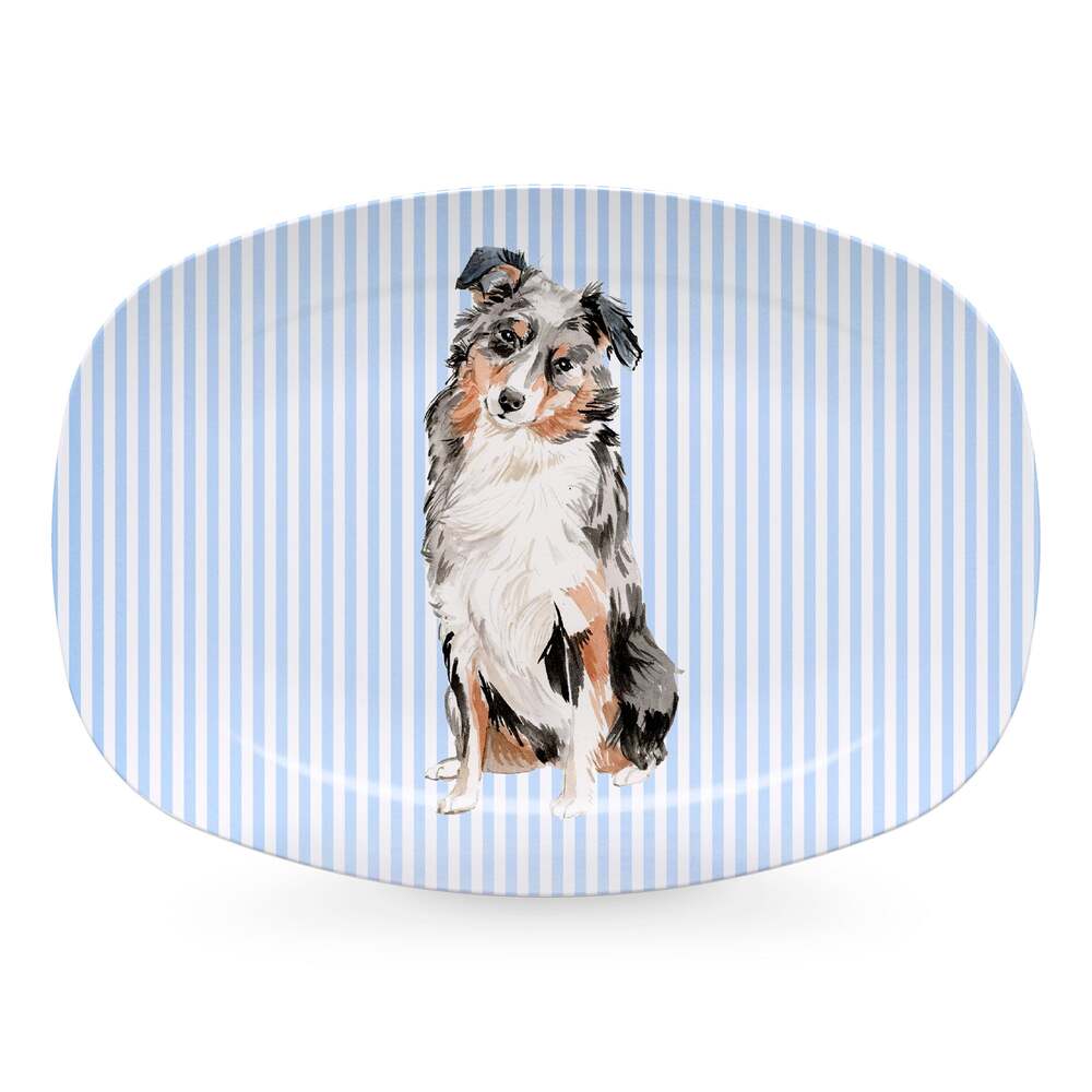 Best Friends Australian Shepherd Platter by Mariposa