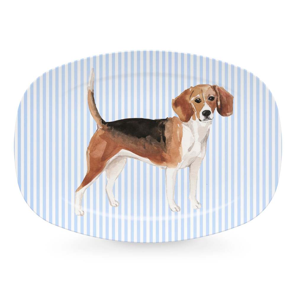 Best Friends Beagle Platter by Mariposa