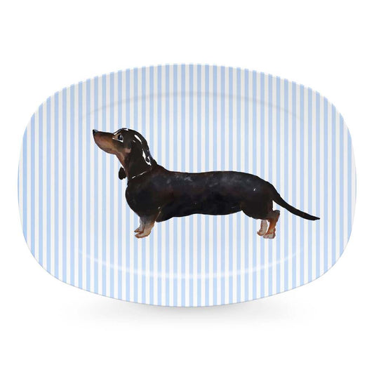 Best Friends Black & Tan Dachshund Platter by Mariposa