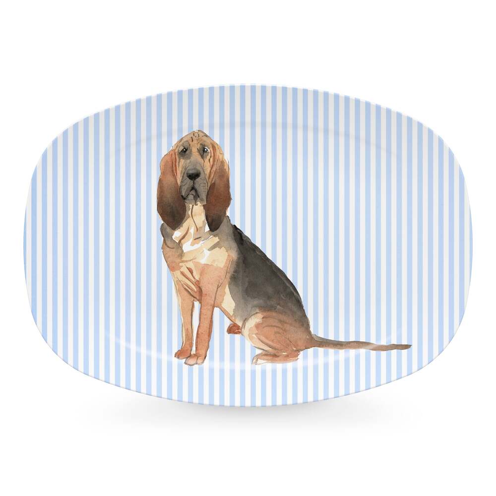 Best Friends Bloodhound Platter by Mariposa