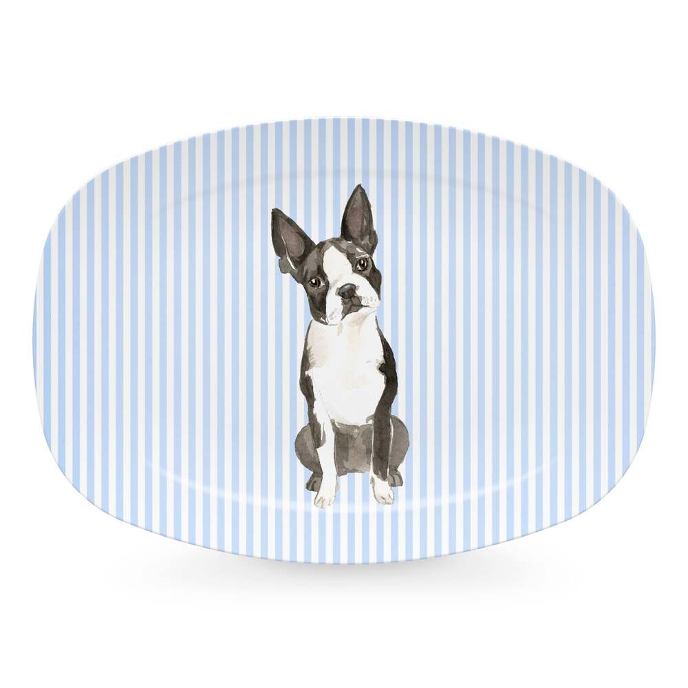 Best Friends Boston Terrier Platter by Mariposa