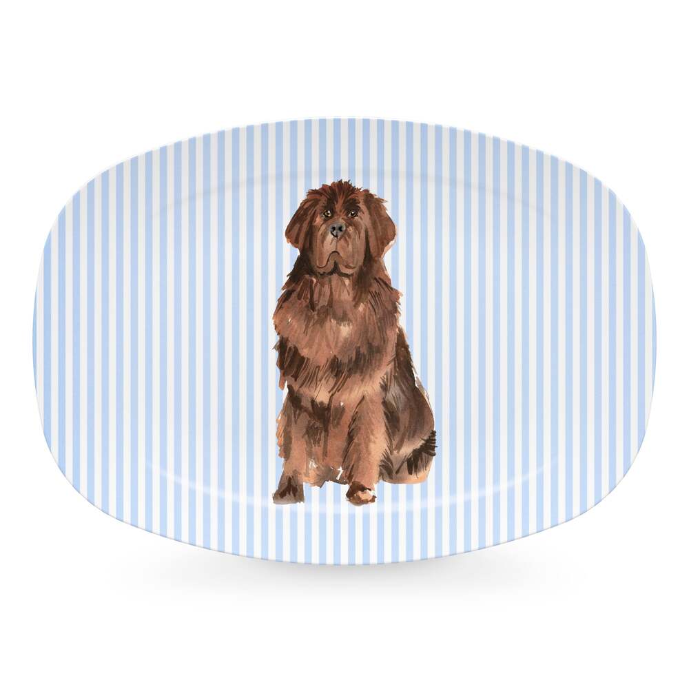 Best Friends Brown Newfoundland Platter by Mariposa