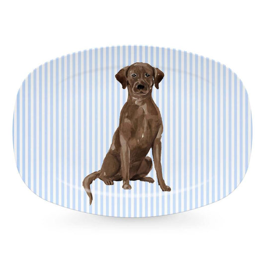 Best Friends Chocolate Lab Platter by Mariposa