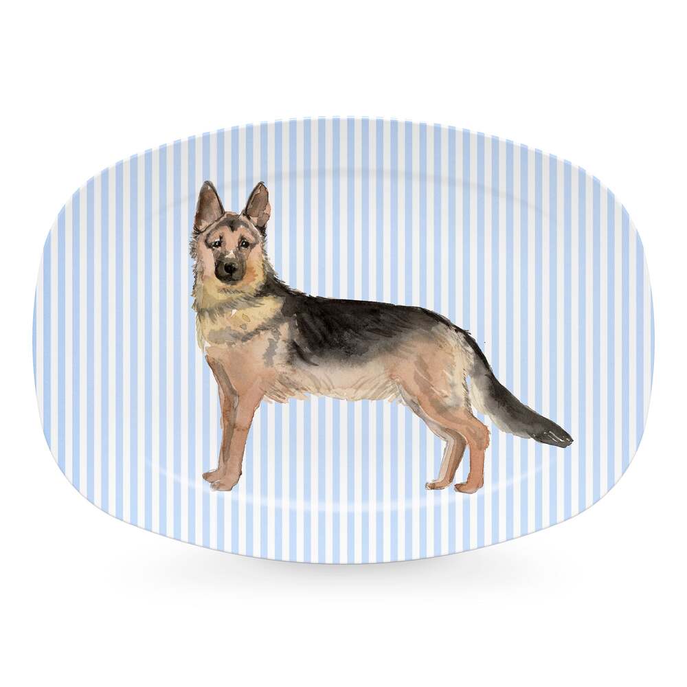 Best Friends German Shepherd Platter by Mariposa