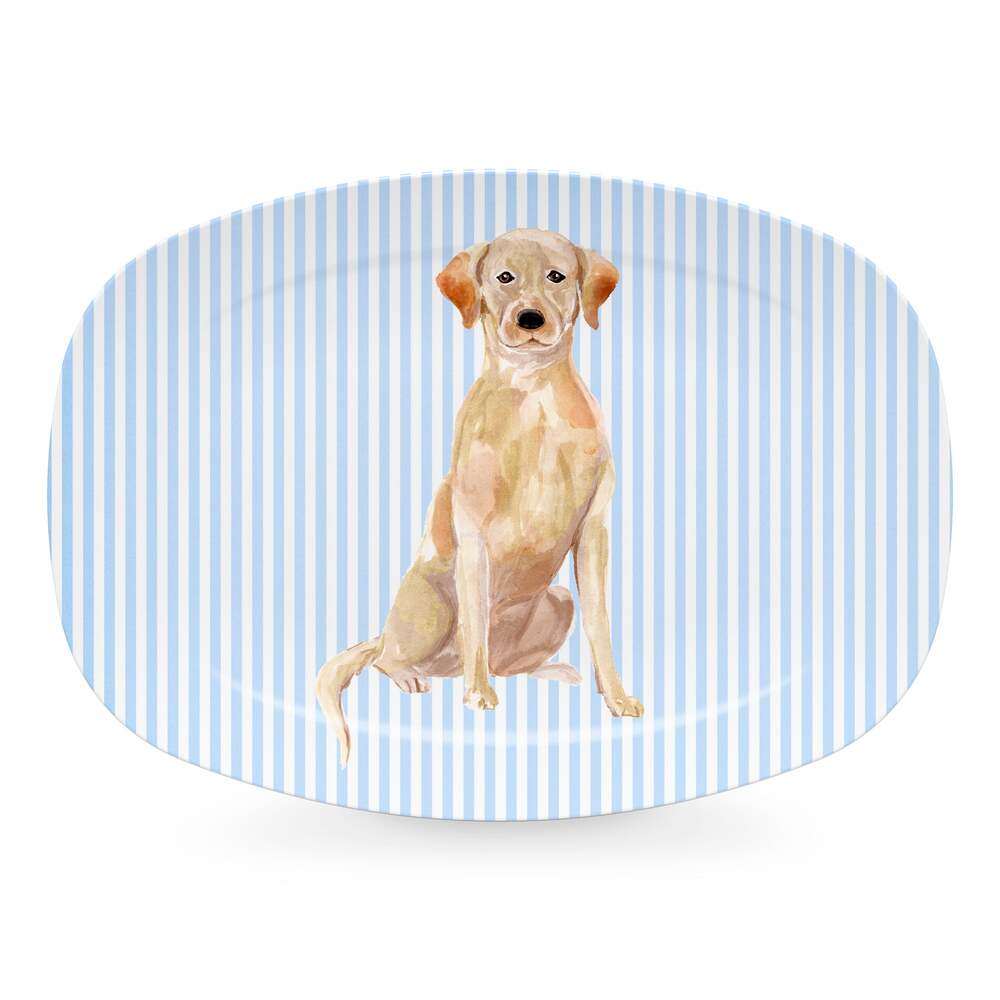 Best Friends Yellow Lab Platter by Mariposa