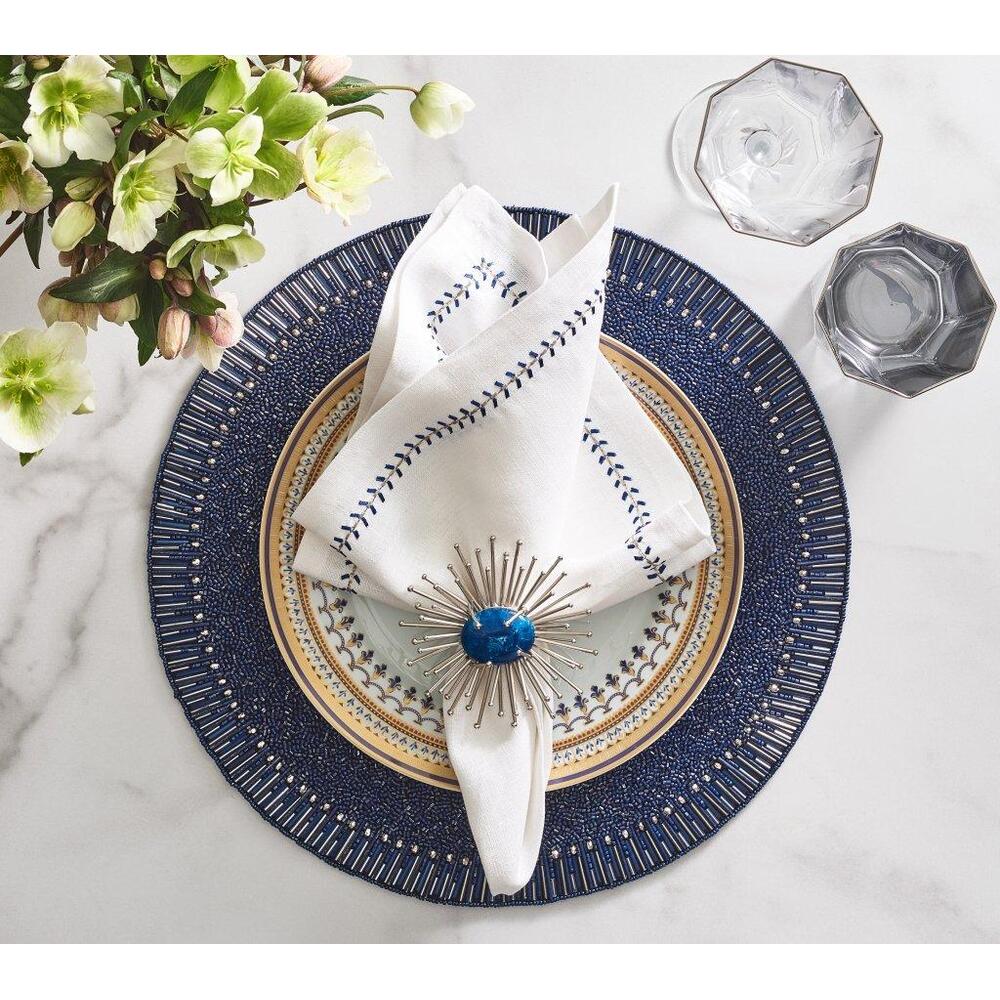 Bevel Placemat - Set of 4 Cobalt by Kim Seybert 6