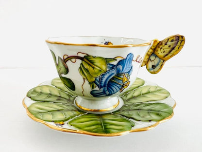 BH45 - Butterfly Handle Cup & Saucer by Anna Weatherley