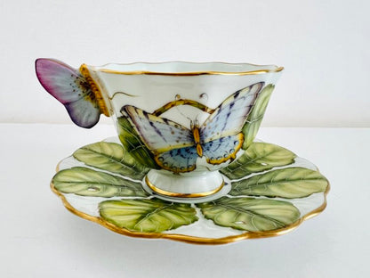 BH46 - Butterfly Handle Cup & Saucer by Anna Weatherley 1