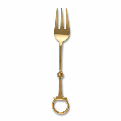 Bit Serving Fork - Stainless Steel Shiny Gold by Vagabond House 1