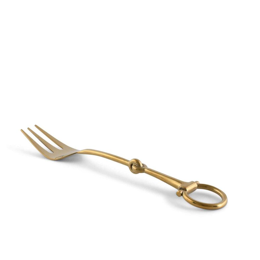 Bit Serving Fork - Stainless Steel Shiny Gold by Vagabond House 2