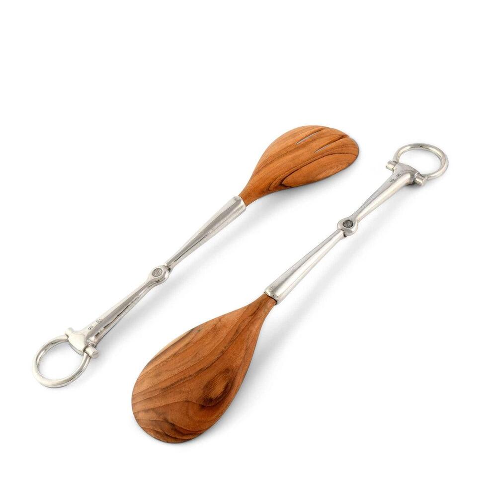 Bit Wood Salad Server Set by Vagabond House 3