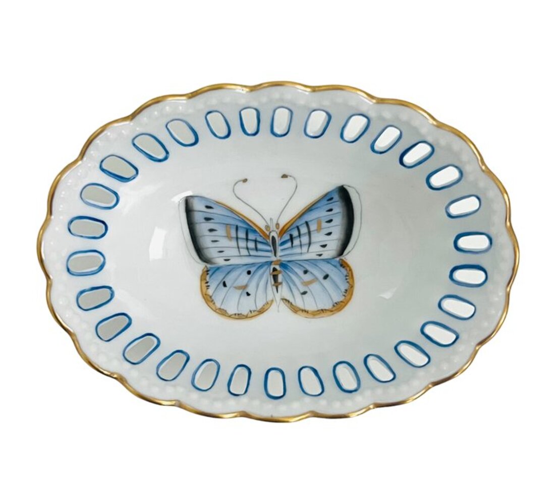 BL17 - Small Pierced Butterfly Dish by Anna Weatherley