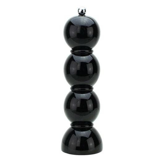 Black Bobbin Salt or Pepper Mill Grinder 24cm by Addison Ross