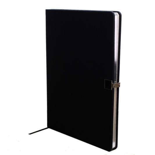 Black & Silver A4 Notebook by Addison Ross