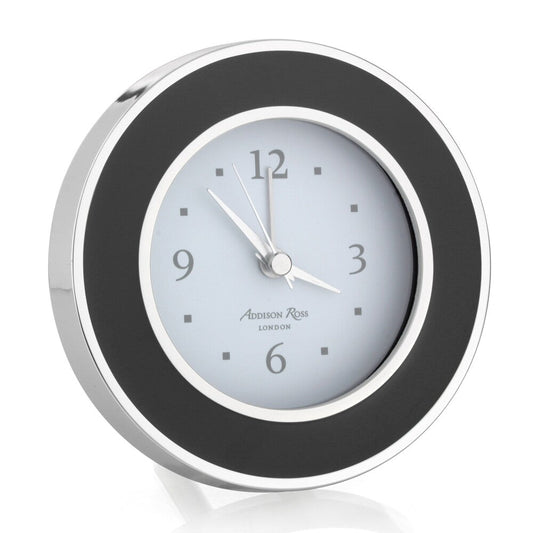 Black & Silver Alarm Clock by Addison Ross