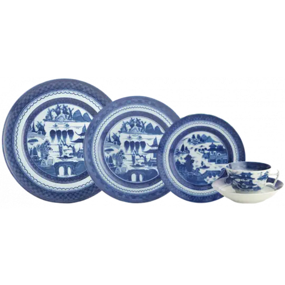 Blue Canton 5 Piece Place Setting by Mottahedeh