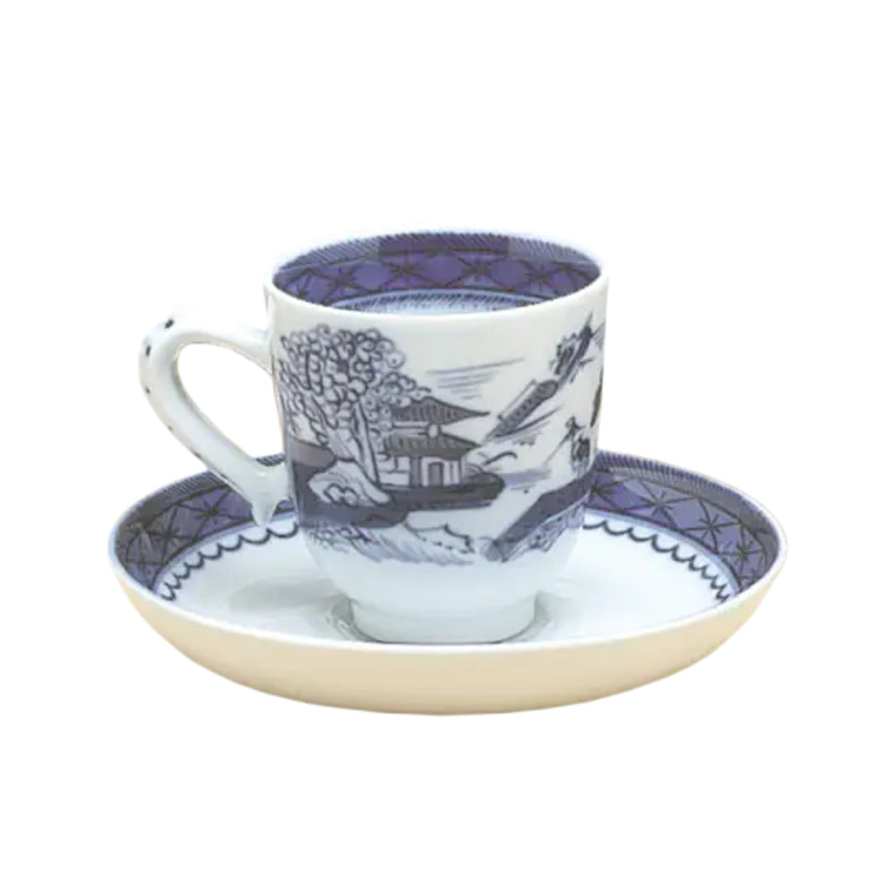 Blue Canton Demi Cup & Saucer by Mottahedeh Additional Image -1