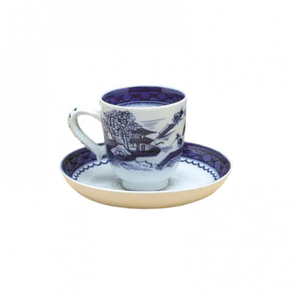 Blue Canton Demi Cup & Saucer by Mottahedeh