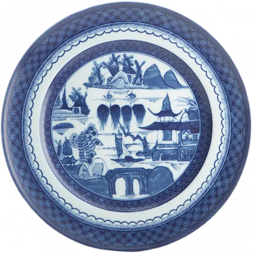 Blue Canton Dinner Plate by Mottahedeh