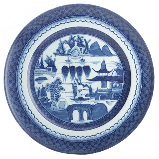 Blue Canton Dinner Plate by Mottahedeh