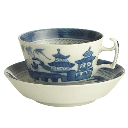 Blue Canton Large Cup & Saucer by Mottahedeh Additional Image -1