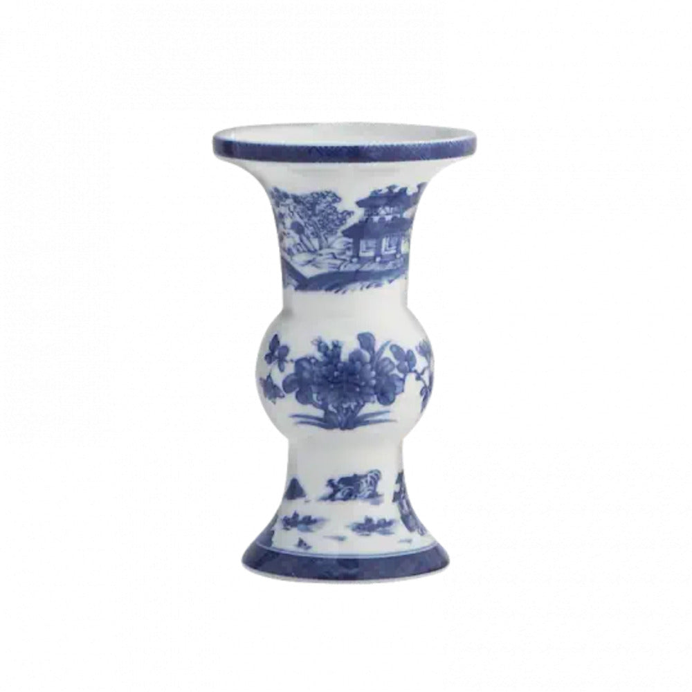 Blue Canton Shang Vase by Mottahedeh