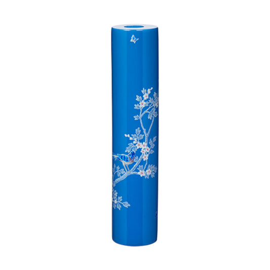 Blue Chinoiserie Candlestick by Addison Ross