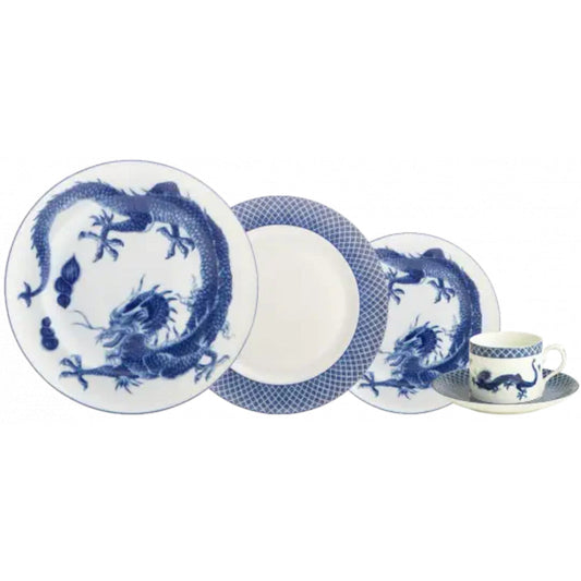 Blue Dragon 5 Piece Place Setting by Mottahedeh