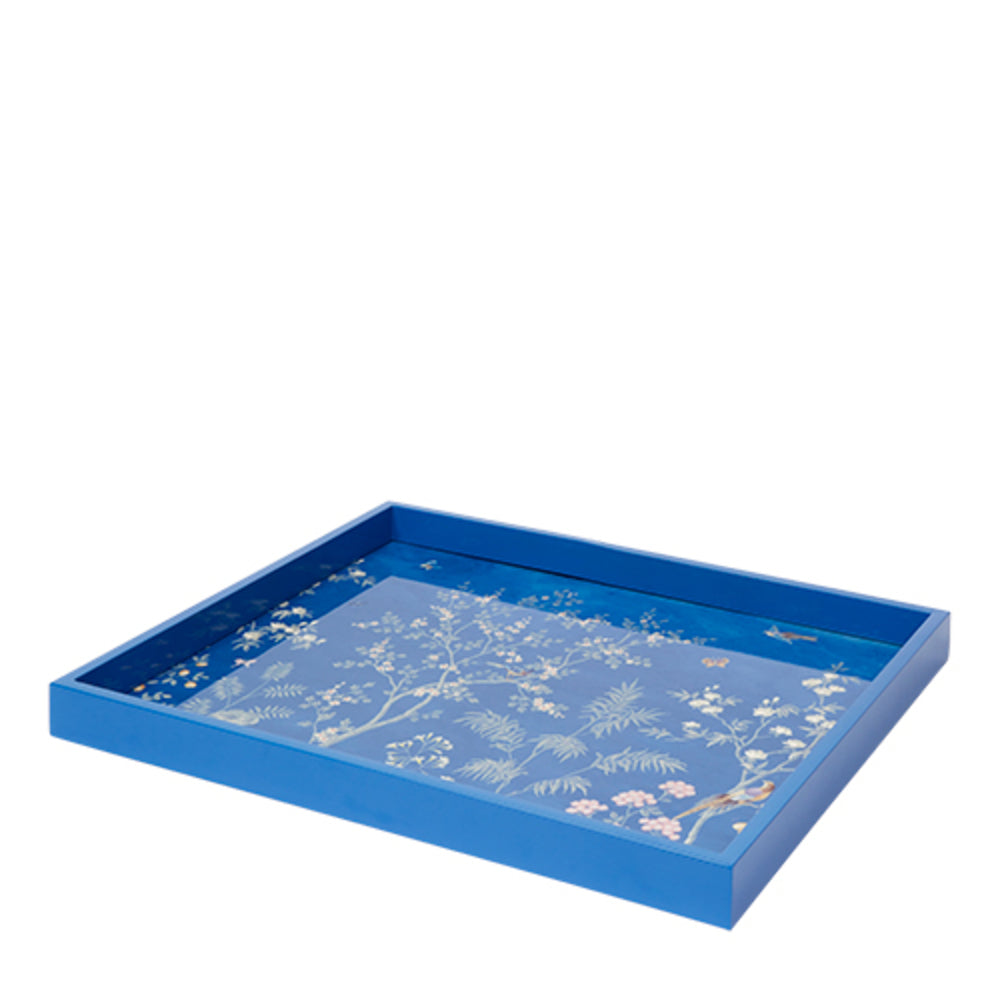 Blue Medium Chinoiserie Tray by Addison Ross
